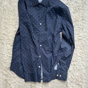 Bonobos Blue and White Casual Button Down Shirts with Polka Dots Bundle